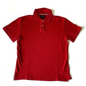 Vintage Black Brown 1826 Red Short Sleeve Polo